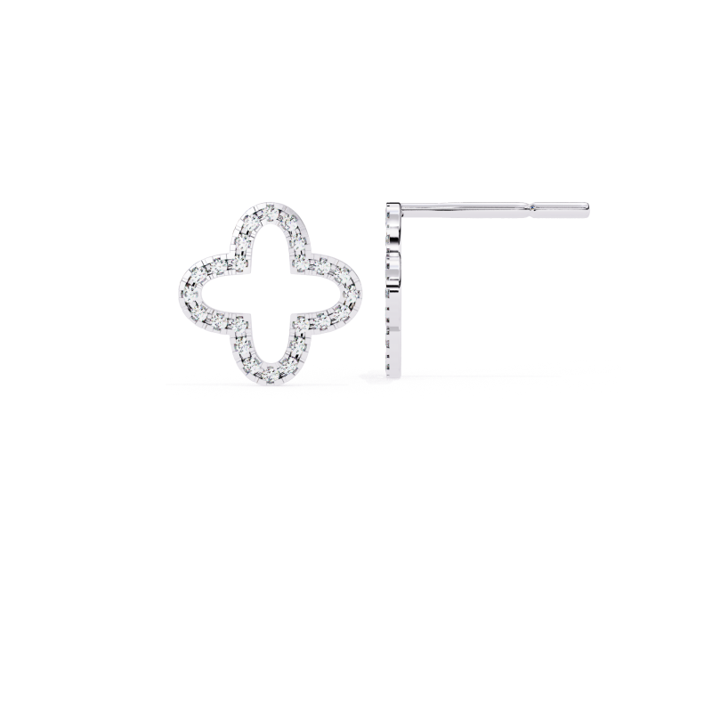 Ethereal Bloom Diamond Studs